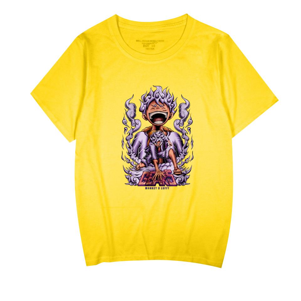 Аниме ONE PIECE С принтом Модные Женские Мужские Косплей Футболки с Коротким Рукавом