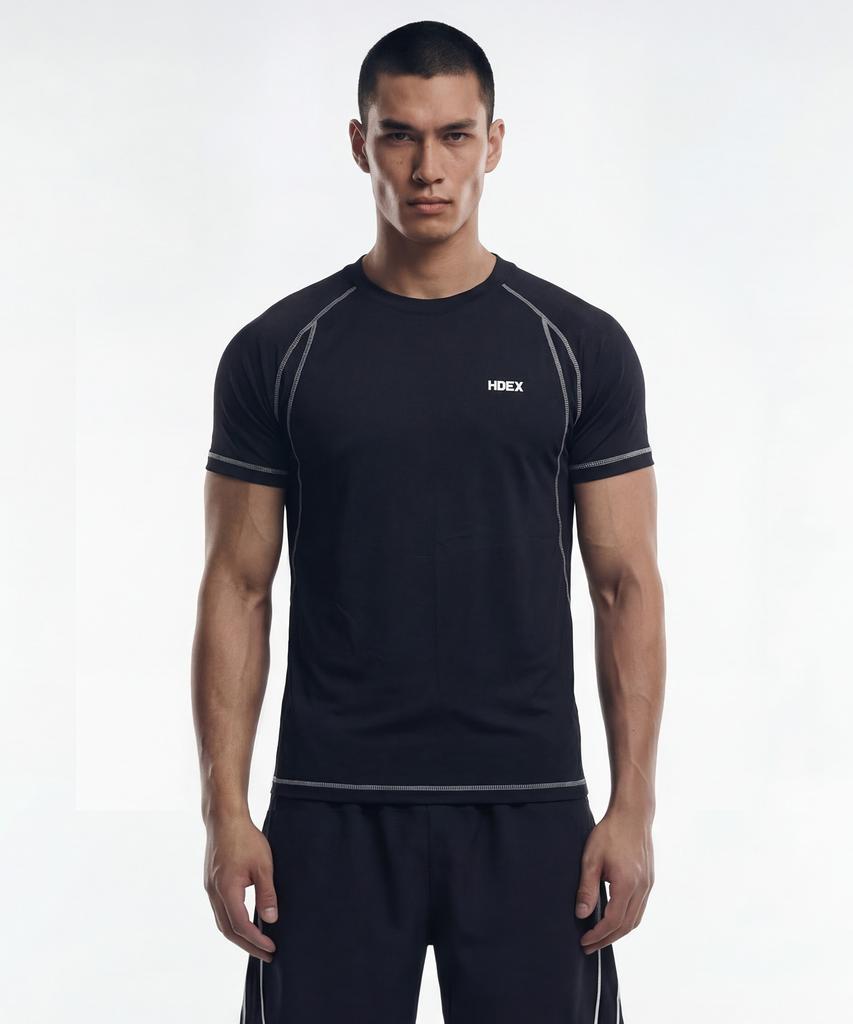 HDEX Pro Muscle Fit Compression Short Sleeve (Black)