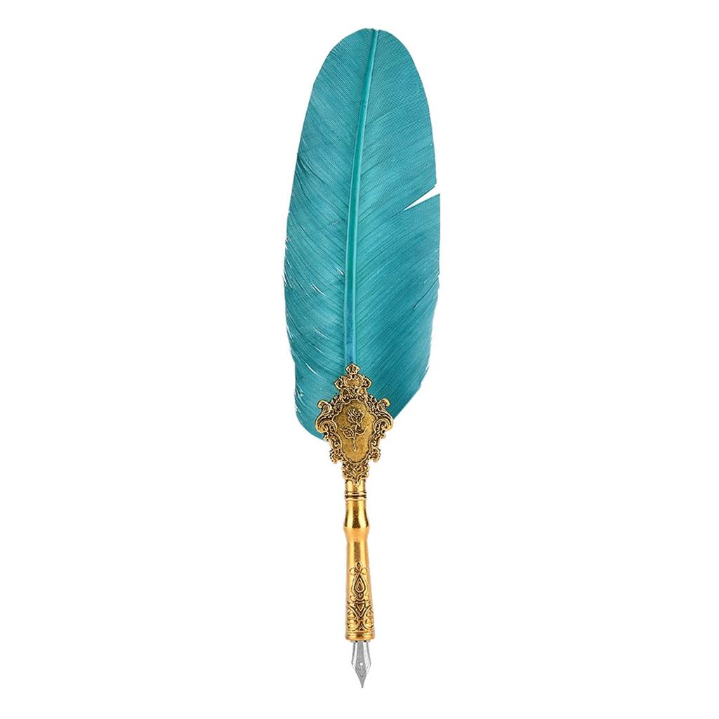 Ретро классическая перьевая ручка в старом европейском стиле, набор чернил в бутылочке, подарочная коробка