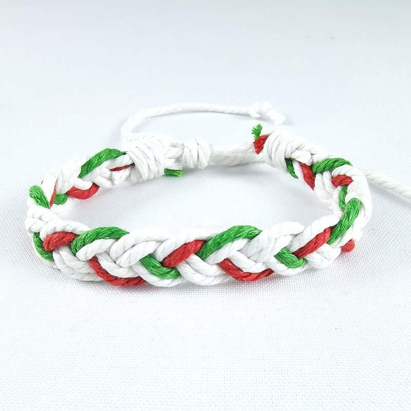K200 Корейский стиль Рождество 2020 Сплав Капельное масло Хлопок Ручной работы Браслет