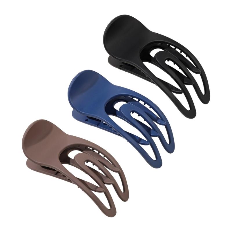 3 шт. Матовый зажим для волос, сильный захват, заколки, большой зажим-краб для волос для женщин, девушек, тонких, редких волос, аксессуары для укладки