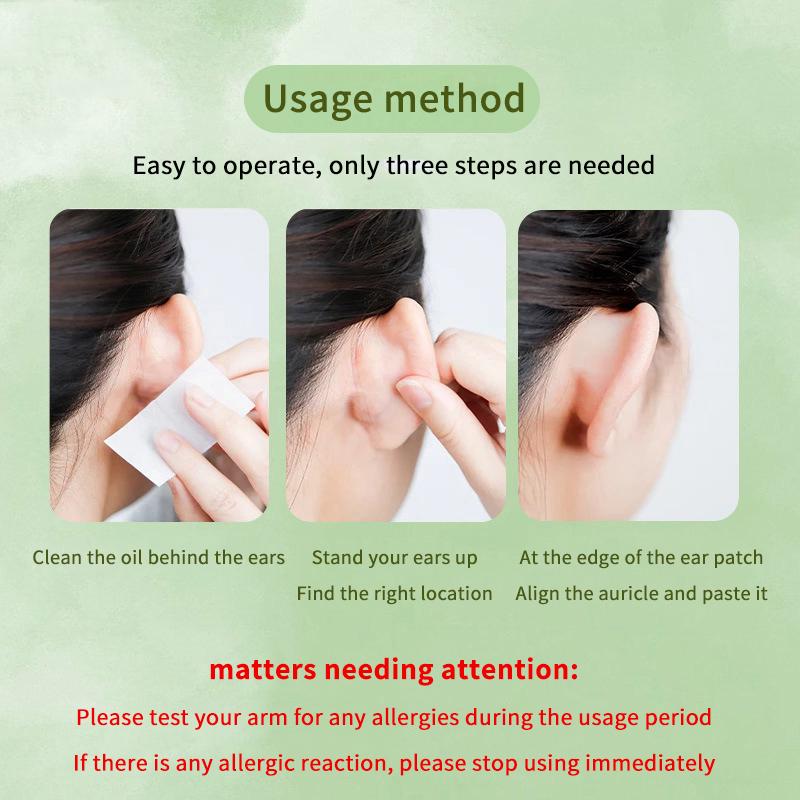 6/12/30Patches Elf Ear Support Stickers Invisible Ear Corrector Earlobe Support Patches Elf Ear Makeup V-Face Stickers Easy Use