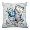 Christmas Plush Throw Pillow Cover 45x45cm Square Decorative Cushion Case Sofa Living Room Car Home Festive Decor