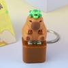 Мультяшная клавиатура Capybara Fidget Keychain со звуком и светом для снятия стресса для детей и взрослых