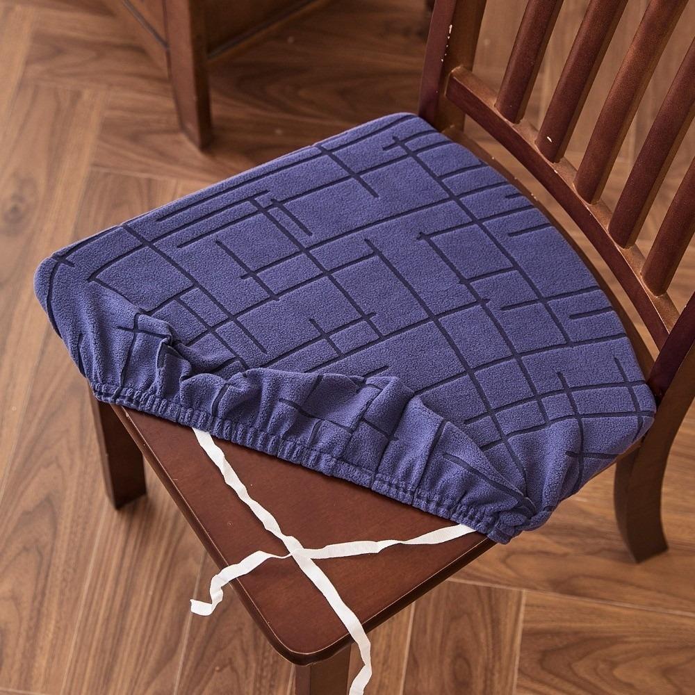 Non-Slip Chair Cushion Cover Anti-dirty Seat Protector Minimalist Jacquard Chair Slipcover Holiday