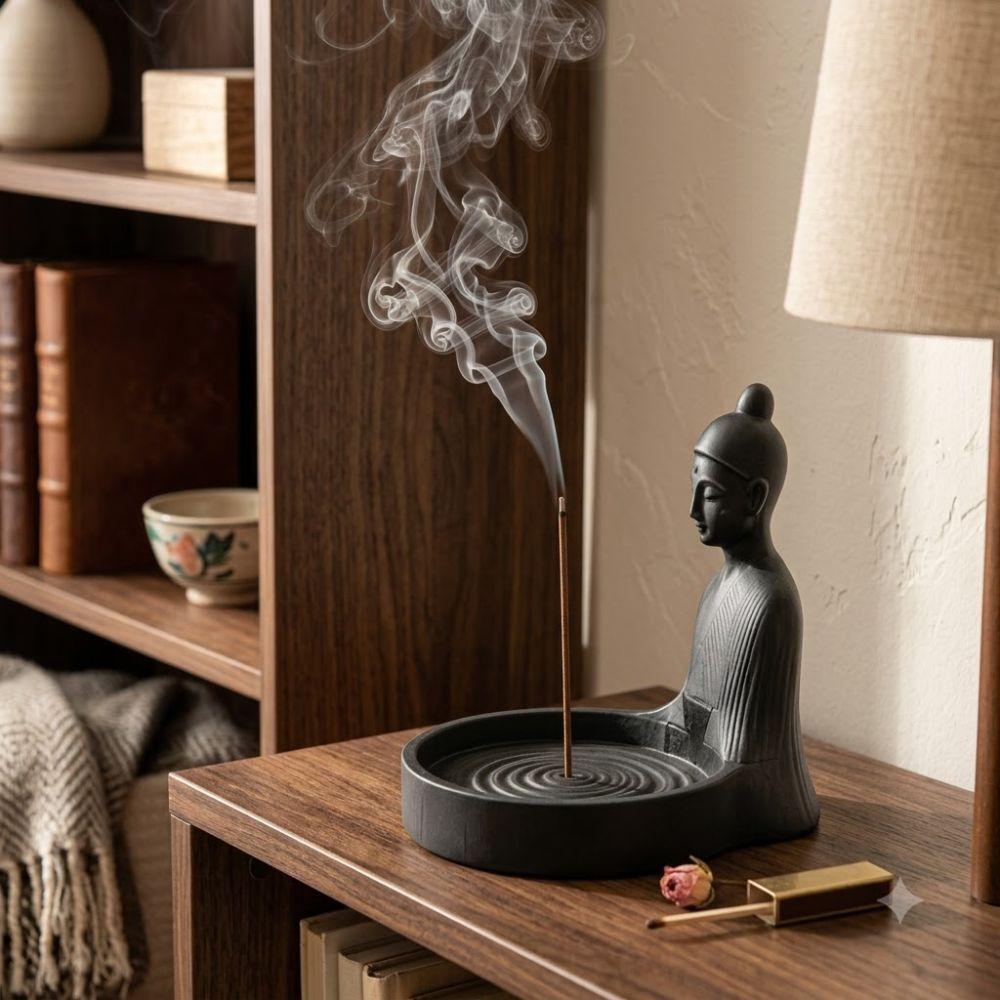 with Ash‑Catching Chinese Incense Stick Holder Zen Style Stick Incense Holder Desktop Use