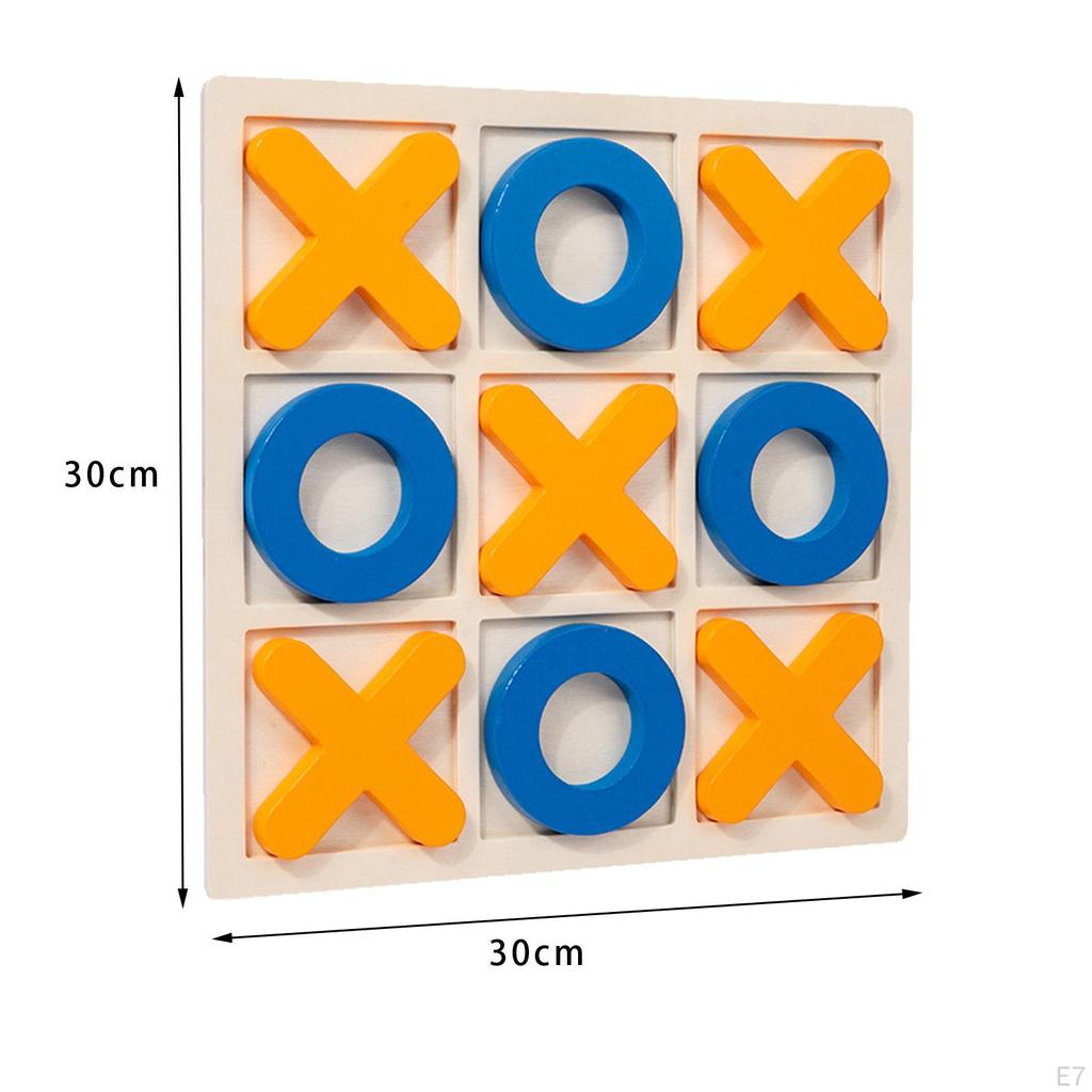 Toe 30x30x1.5cm Family Board Game Xoxo Chessboard for Adults