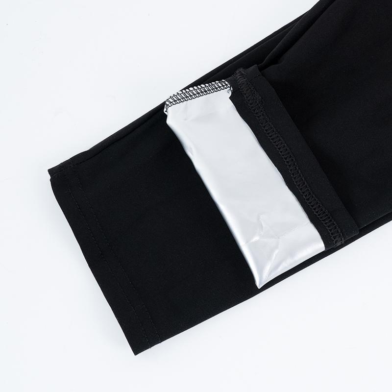 Женский спортивный костюм для пота, сауна, тренажер для талии, утягивающие брюки, термополимерный сжигатель жира для тренировок, фитнес-капри