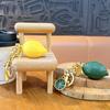 Resin Keyring Summer Vitality Lemon Shape Charm Keychain Couples Friends Key Chain Portable Car Bag Door Keychain