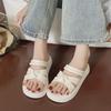 Summer Women's Thick-Soled Bow Slippers: Non-Slip Outdoor Beach Sandals