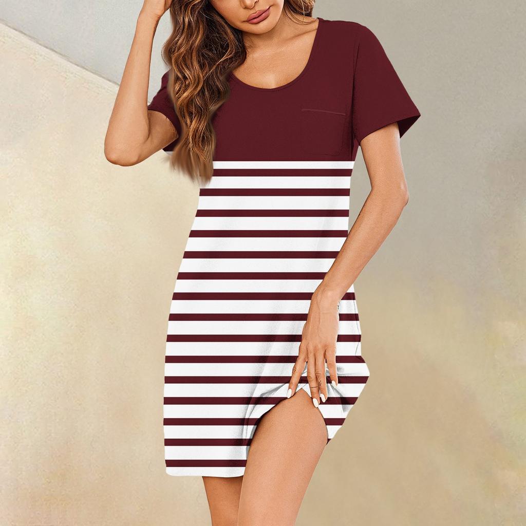 Женские летние платья с коротким рукавом, льняные повседневные футболки, пляжные платья-миди, сарафаны с карманами