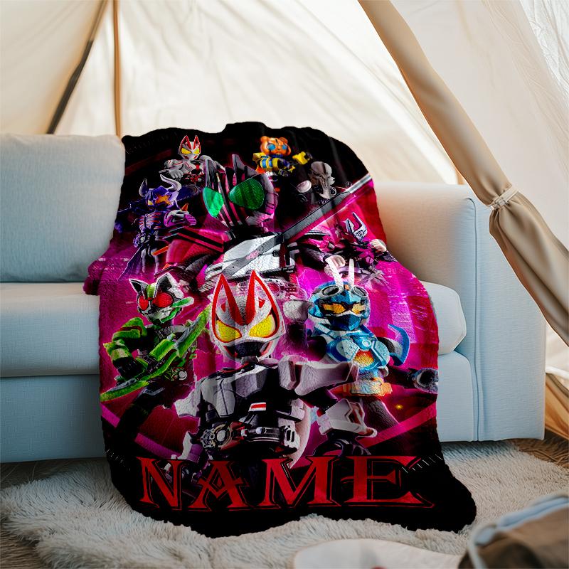 Personalized Custom Name Blanket - Kamen Rider Decade Print Design,Blanket for Sofa,Bed,Travel,Camping - Soft and Warm, Great Gift