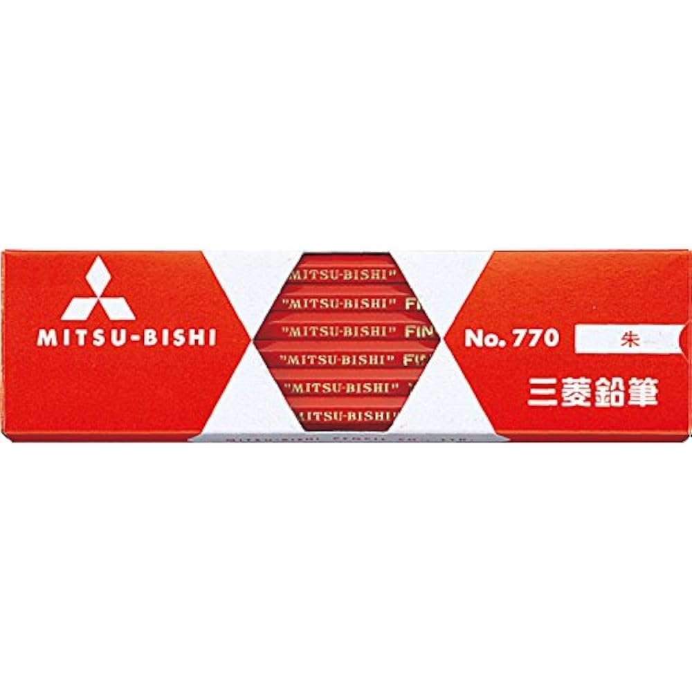 Mitsubishi Pencil Цветные карандаши Шестигранные 770 12 шт Киноварь K770