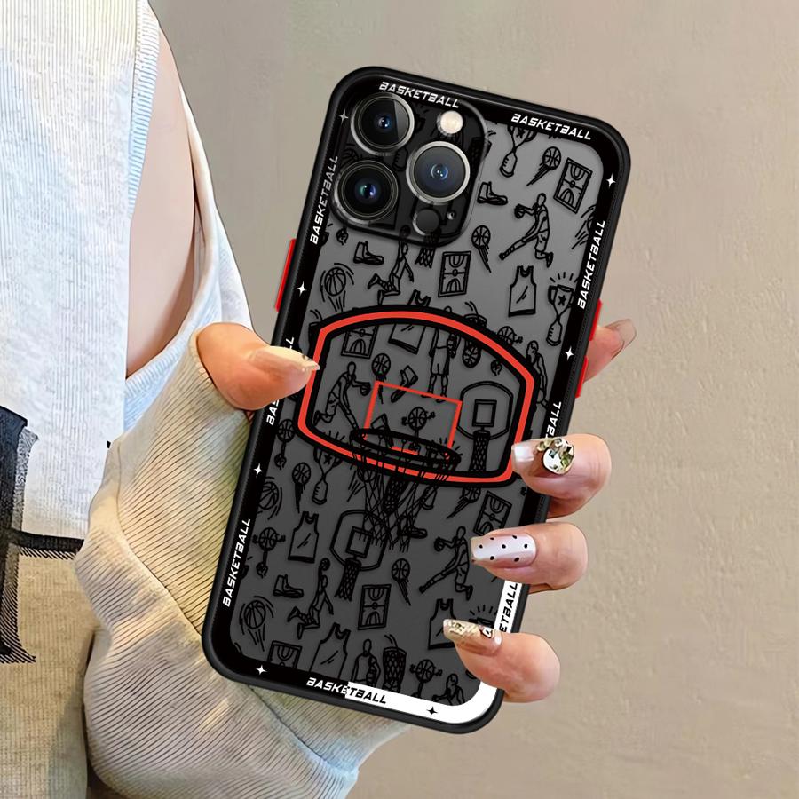 Баскетбольное искусство Funda Задняя крышка чехла для телефона для iPhone 17 Pro Max Air 15 13 Mini 7 8 SE 16 Plus XS XR 14 11 12