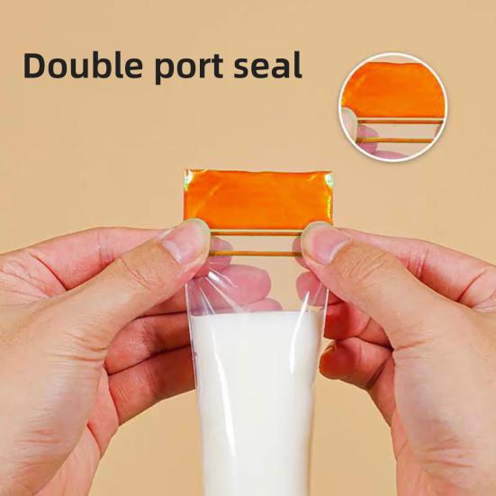 100 шт. одноразовые пакеты для мороженого своими руками, пакеты для мороженого, фруктового сока, смузи, йогурта, пакеты для заморозки без BPA с застежкой-молнией