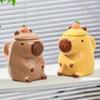 3D кружка капибара керамическая кружка для кофе мультяшная капибара парная чашка с ручкой и крышкой забавная чашка для чая подарок для девочек реквизит для фотосессии на вечеринке