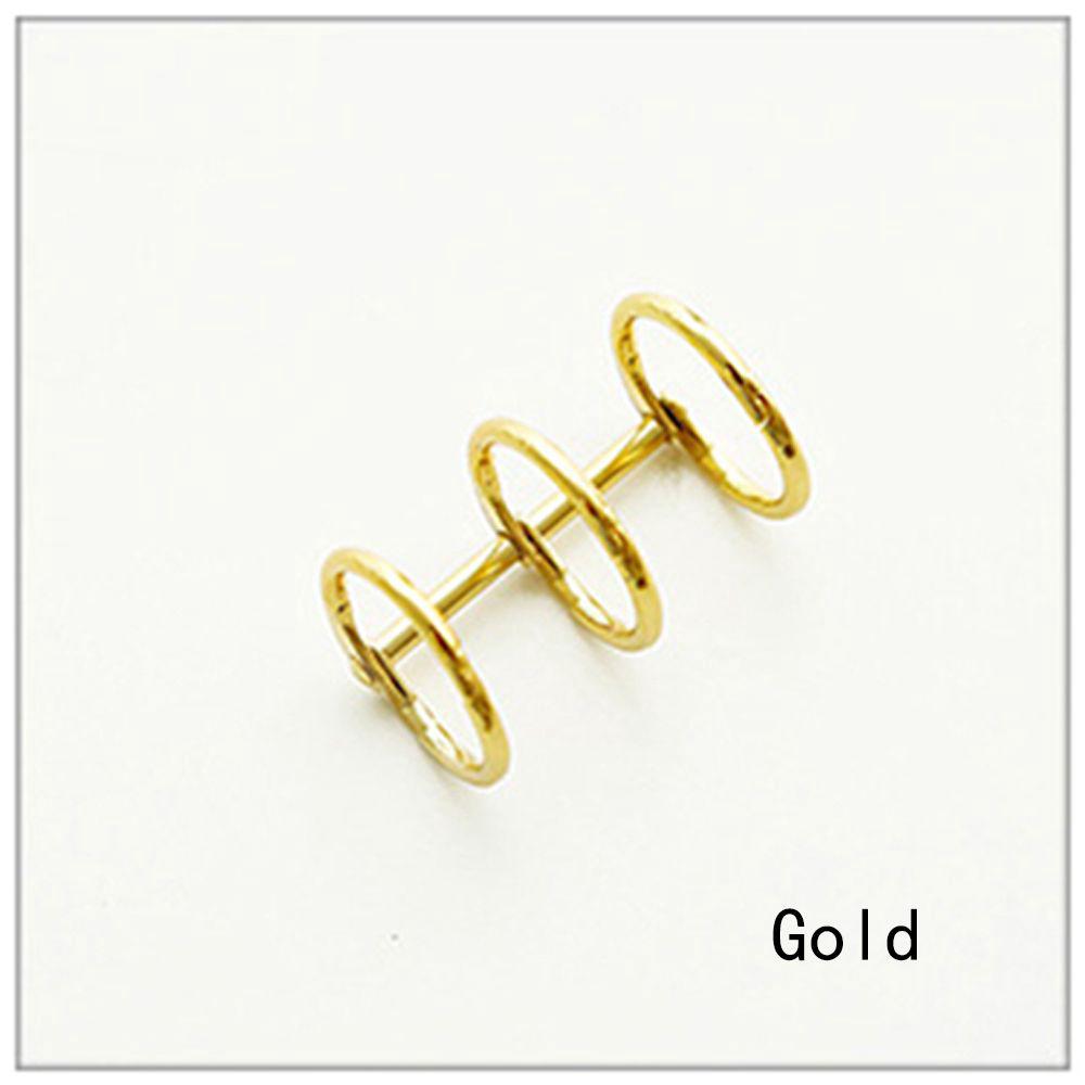 2Pcs/Lot Plated Craft Metal Loose Leaf Ring Scrapbook Clips Album Hinged Binder
