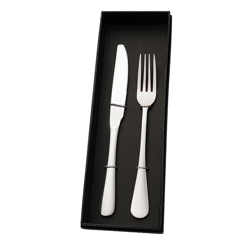 Посуда из нержавеющей стали, нож и вилка, подарочный набор, нож и вилка для стейка, посуда в стиле вестерн, подарок компании