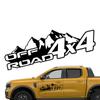 4x4 Off Road Sticker With Mountain Patterns Reflective Carved Door Trunk Bumper Waterproof Car Exterior Accessories