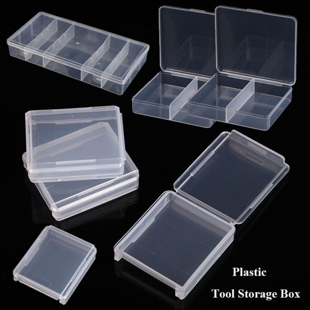 Пластиковый контейнер для ювелирных бусин, прозрачные упаковочные коробки, держатель для электроинструментов