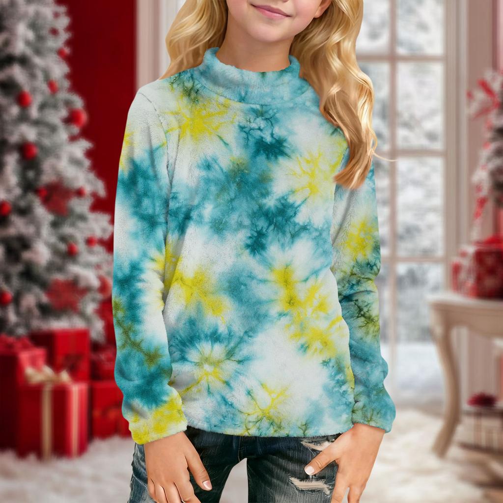 Детская повседневная футболка с длинным рукавом и принтом