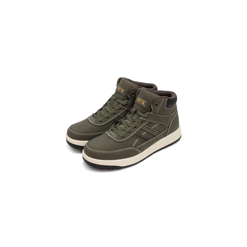 Edwin Waterproof Sneakers for Men, High-Top Sneakers, PU Leather, High-Quality Material, Suede-like