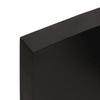 vidaXL Wall Shelf Dark Brown 60 x 40 x (2 6) cm Solid Oak Wood Treated