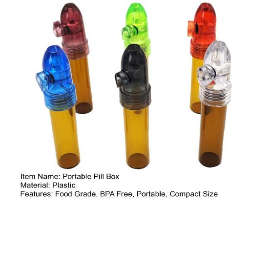 6 шт. Портативные коробки для таблеток, трубки для хранения, влагостойкие, хорошая герметизация, компактный размер, легко чистить, многоразовые контейнеры для таблеток, бутылки для хранения