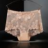 Кружевные трусики больших размеров, женское нижнее белье с высокой талией, сексуальное прозрачное нижнее белье, бесшовные трусы