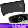 Phone Wireless Charging Silicone Pad for Subaru CrossTrek GU 3th 2024 2025 Central Control Charger Protector Cover Non-Slip Mat
