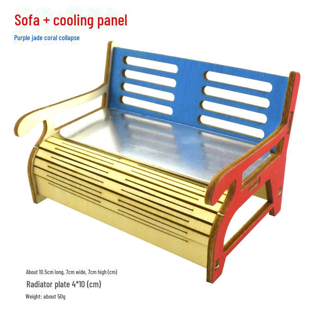 Домик-машина для хомяков из цельного дерева с лестницей и платформой-гнездом для всех сезонов.