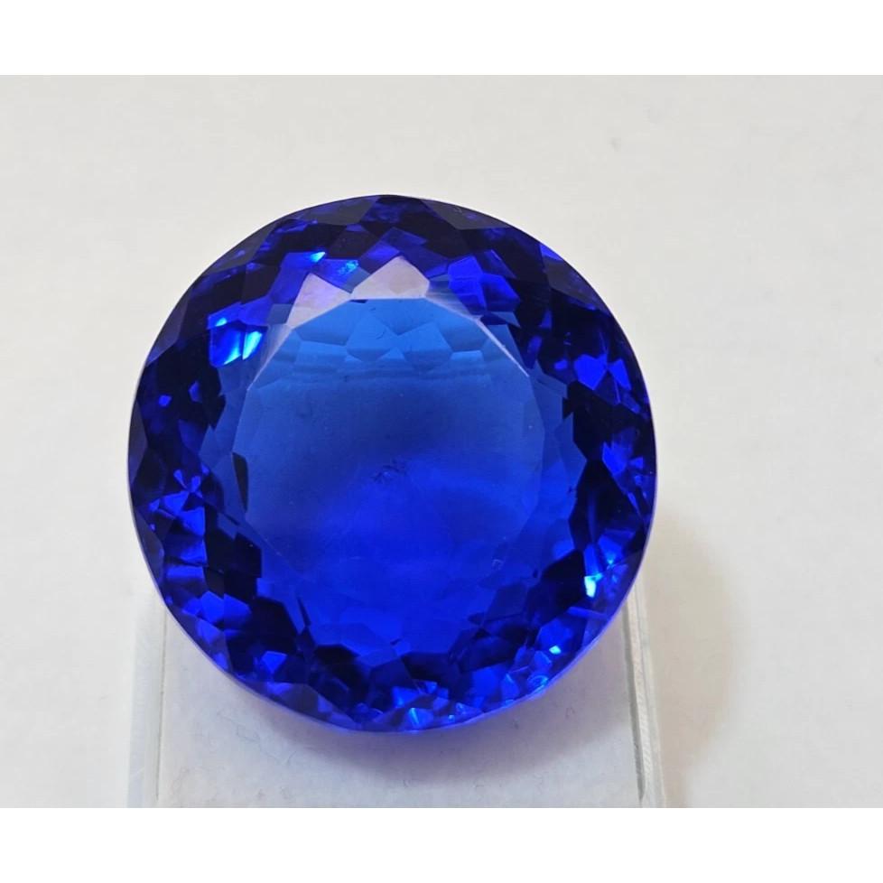 Round Cut Natural Royal Blue Topaz 85-86 Ct Fabulous Certified Loose Gemstone