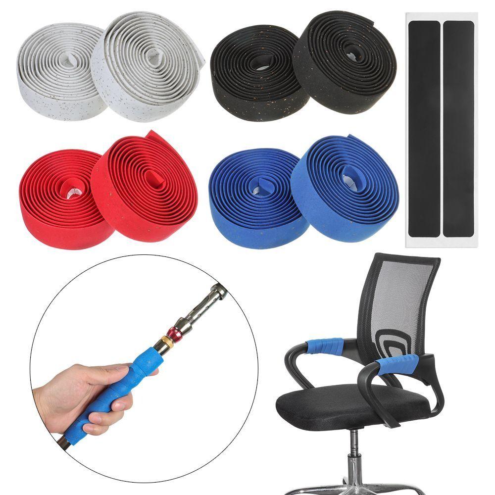 Силиконовая лента для руля велосипеда EVA, нескользящая, с 2 заглушками, новые ремни для обмотки руля