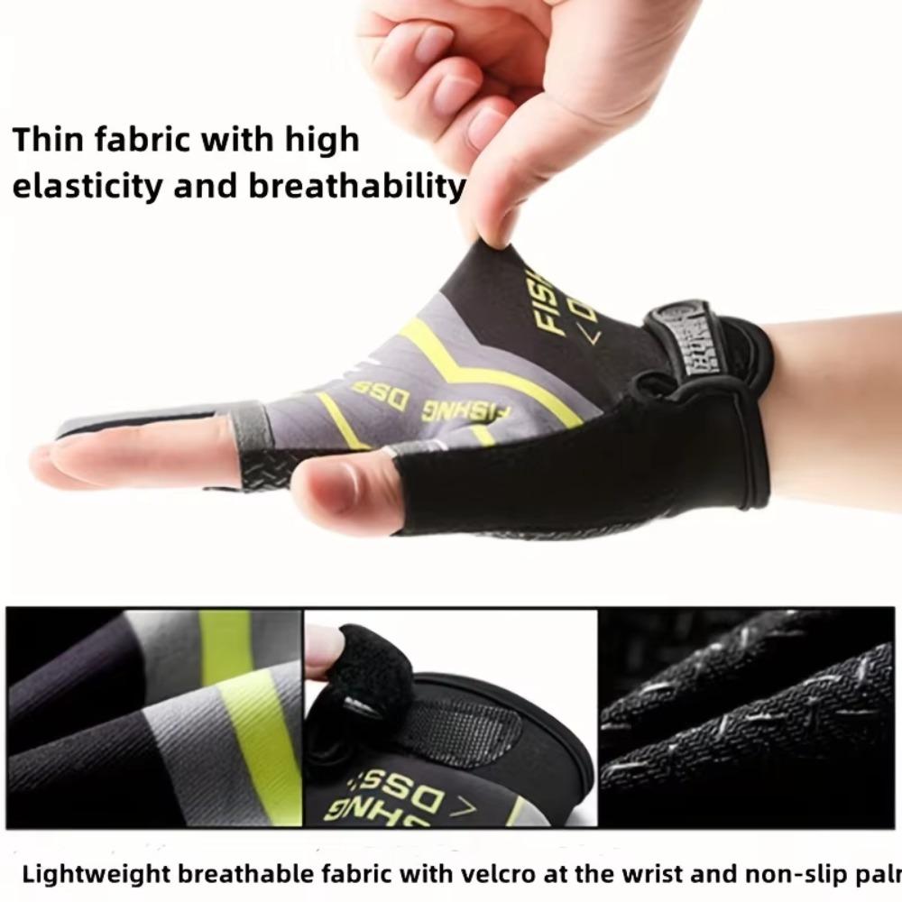 Anti-Slip Fishing Gloves Wear-resistant Summer Outdoor Breathable Angling Cycling Sports Gloves Fishing Apparel Fishing Gloves 6