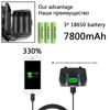 XHP160 1000 000LM Светодиодный налобный фонарь Powerbank 7800 мАч 18650 Батарея Фара Масштабируемый водонепроницаемый налобный фонарик Лампа