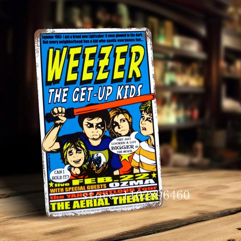 Металлические таблички и вывески Weezer, декор для стен, винтажные жестяные таблички, металлический постер Captain, декор для бара, паба, клуба.