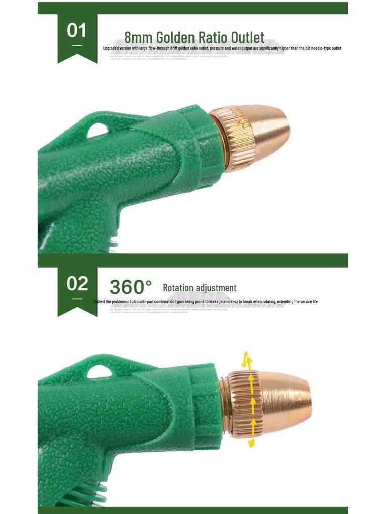 Explosion-Proof Universal Water Hose & High-Pressure Spray Gun for Car Wash & Home Use - 10m, 15m, 20m Options