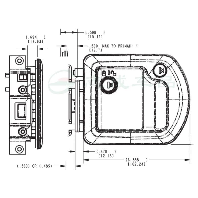 Push-type door locks,R3 mechanical door lock Special car modified car Motorhome RV accessories