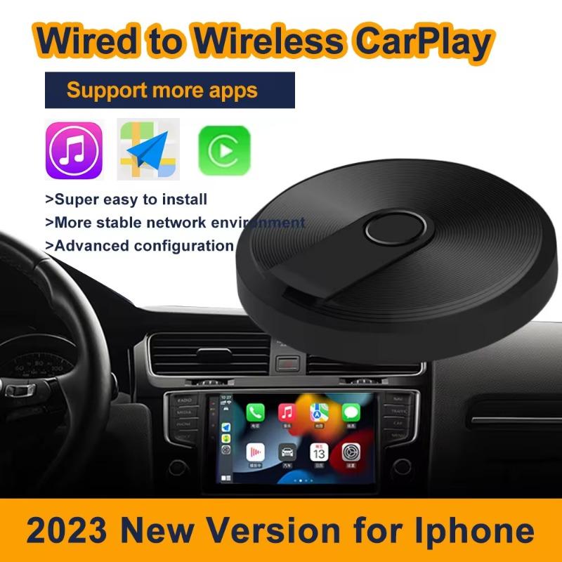 Беспроводной адаптер CarPlay 2023 CarPlay Dongle преобразует проводное соединение в беспроводное 5,8G WiFi Bluetooth 5,0 Стабильное соединение без перебоев