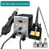 Xufengwang 8586 Dual Soldering Station: Digital Display, Adjustable Temperature for High-Power Phone Repair and Welding