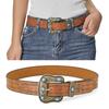 PU Leather Floral Engraved Leather Belt Cowgirl Cowboy Country Belts  for Jeans Pant