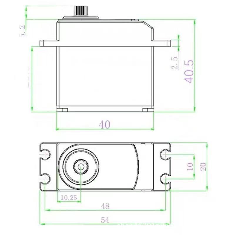 GX Merit 40KG High Torque Metal Gear Digital Servo для 1:8/1:10 восхождений и монстр-траков