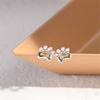 New Fashion Beautiful Creative Cute Animal 925 Sterling Silver Jewelry Sweet Cat Claw Pink Exquisite Stud Earrings E085