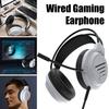 Проводная игровая гарнитура, полноразмерные наушники с микрофоном, универсальная гарнитура с шумоподавлением, спортивные игровые наушники для PS4/Switch