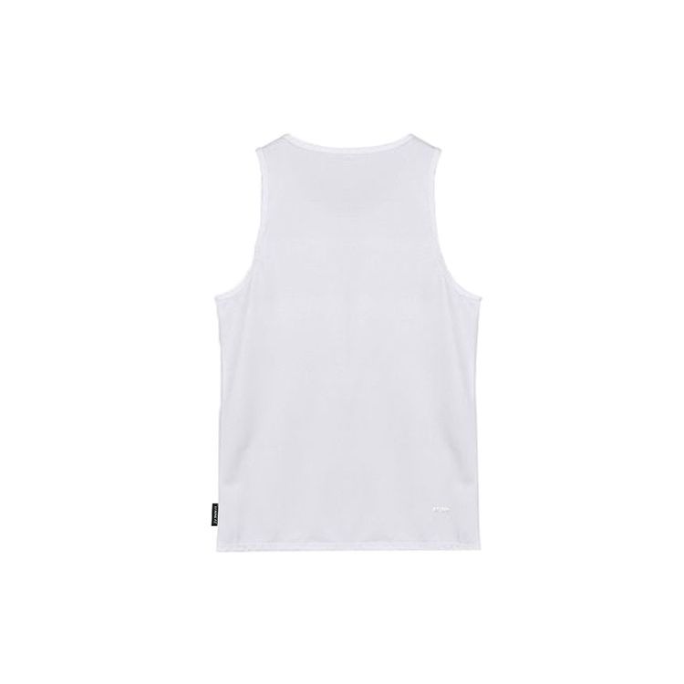 Li Ning Breathable Quick-Dry Solid Color Basketball Jersey Men Tops White AVSS039-1