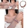 Elegant Pink Double Layer Bead Bracelet For Women Perfect For Gift Giving And Style
