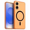 Магнитный железный кольцевой чехол для телефона OPPO A98 5G Матовый мягкий ТПУ Ударопрочный чехол