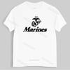 Cotton Tshirt Men Crew Neck Tops Marine Corps U.S. United States Marines USMC Military Men's Tee Shirt Cotton Brand T-shirt
