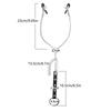 textureMetal Chain Nipple Clamps for Couples Adjustable Breast Clip Bondage Accessories for Sensual Bedroom Foreplay
