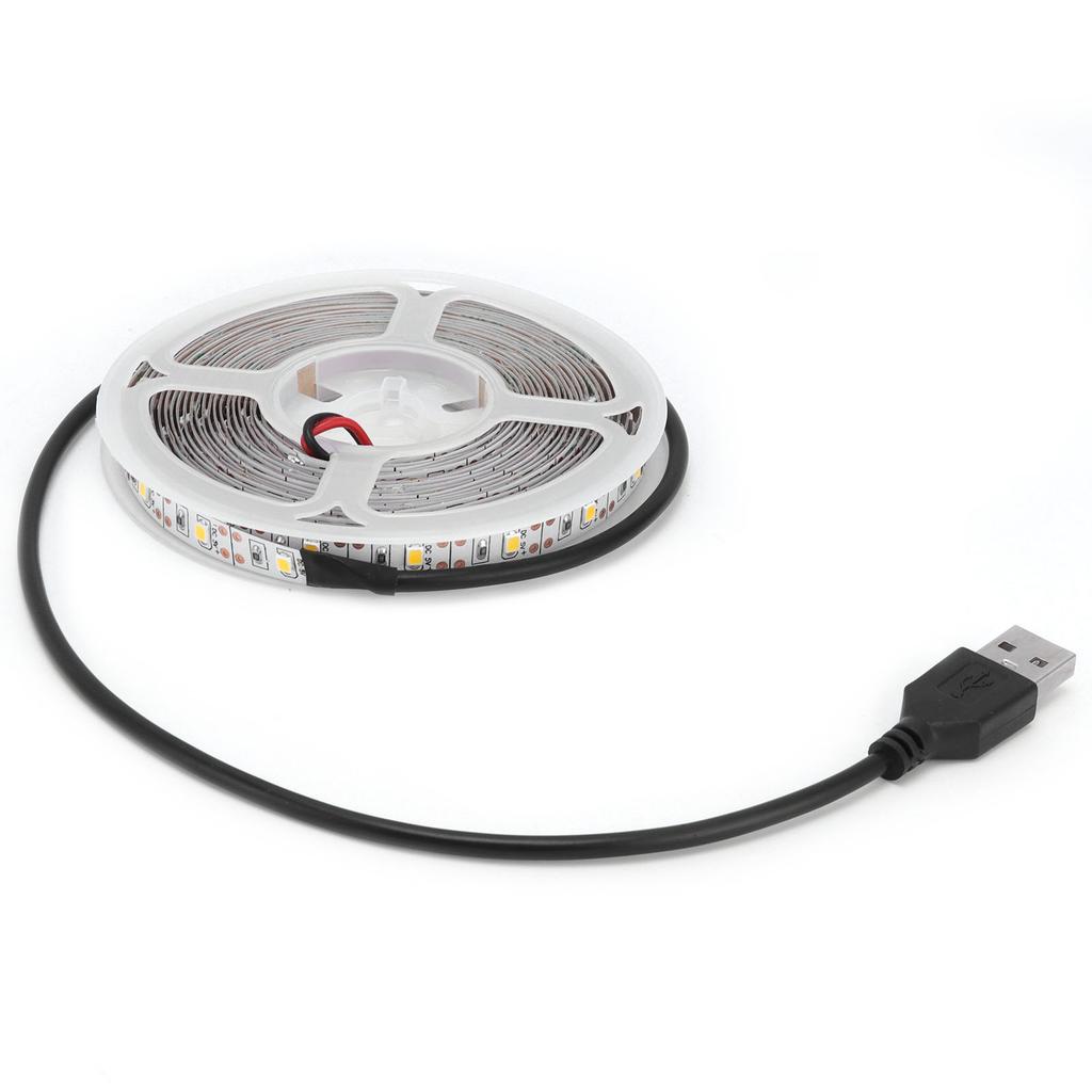5m 16.4in LED Light Strip 5V USB Powered Strip Lights Strong Adhesive Tape Lights for Bedroom Kitchen Home Decoration